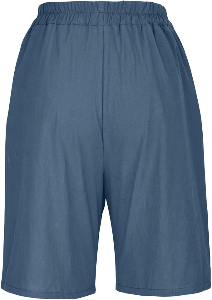 Aurelia™ – Linen Luxe High-Waist Shorts