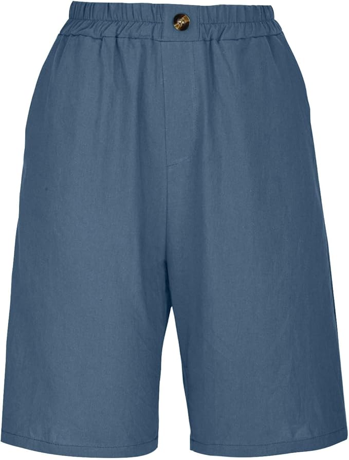 Aurelia™ – Linen Luxe High-Waist Shorts