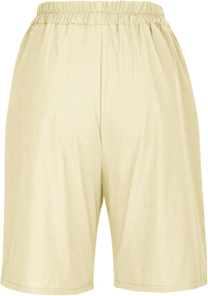 Aurelia™ – Linen Luxe High-Waist Shorts