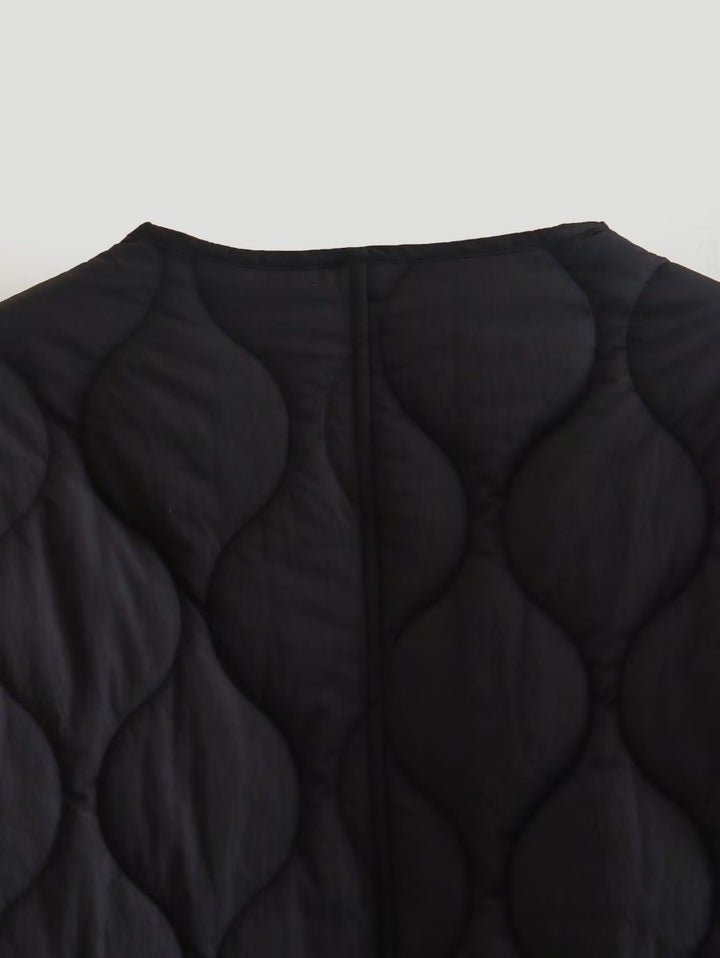 Nadya™ | Single-Breasted Cotton Blend Winter Coat