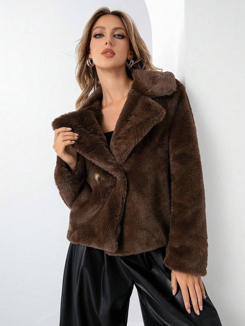 Faylora™ – Women’s Short Fox Fur Coat