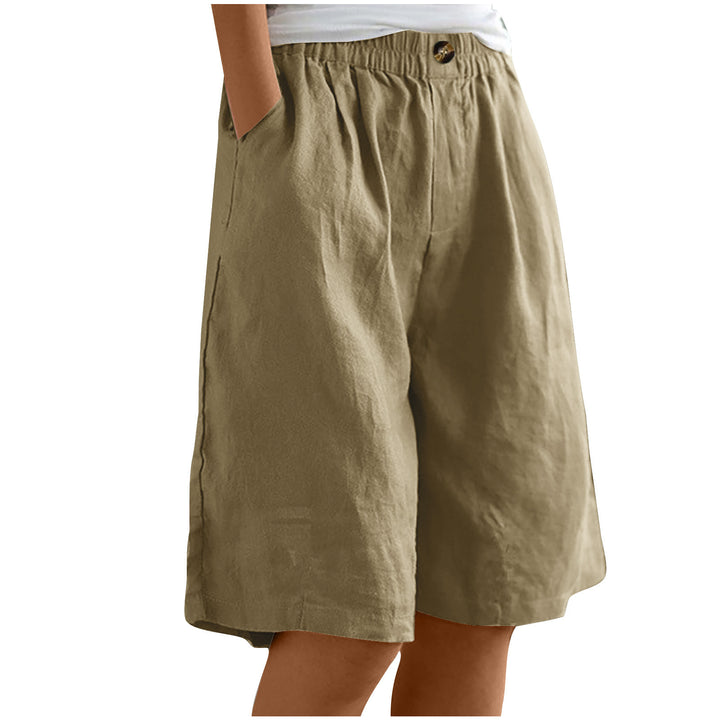 Aurelia™ – Linen Luxe High-Waist Shorts