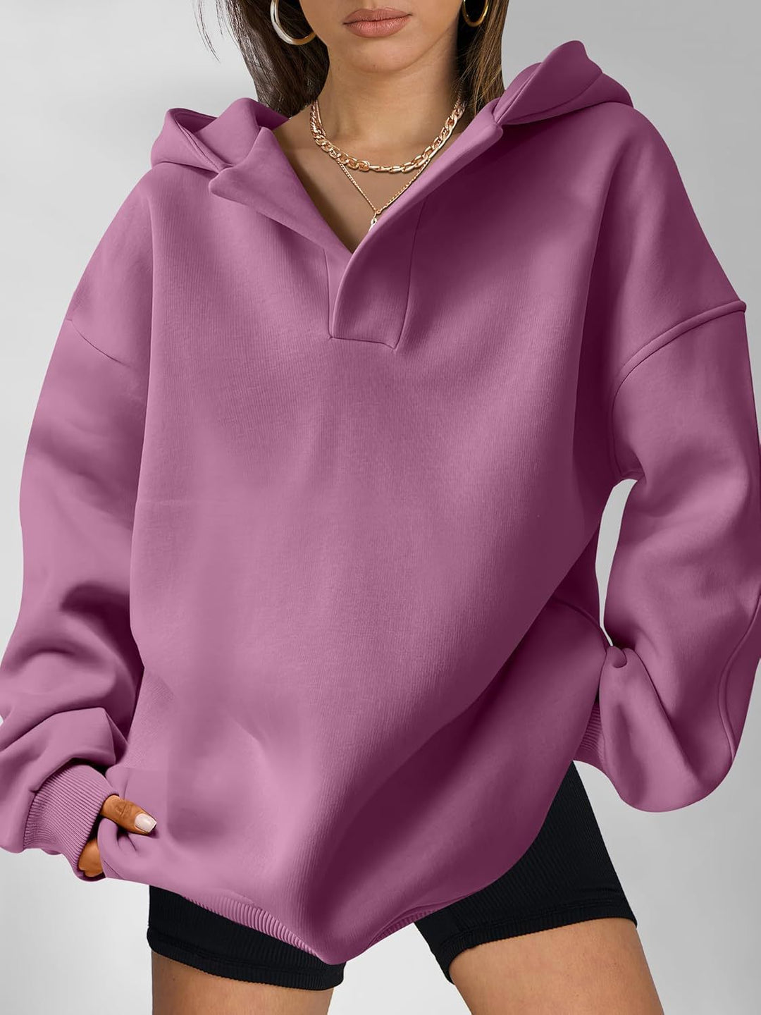 LunaEase™ – Relaxed Pullover Hooded Sweater