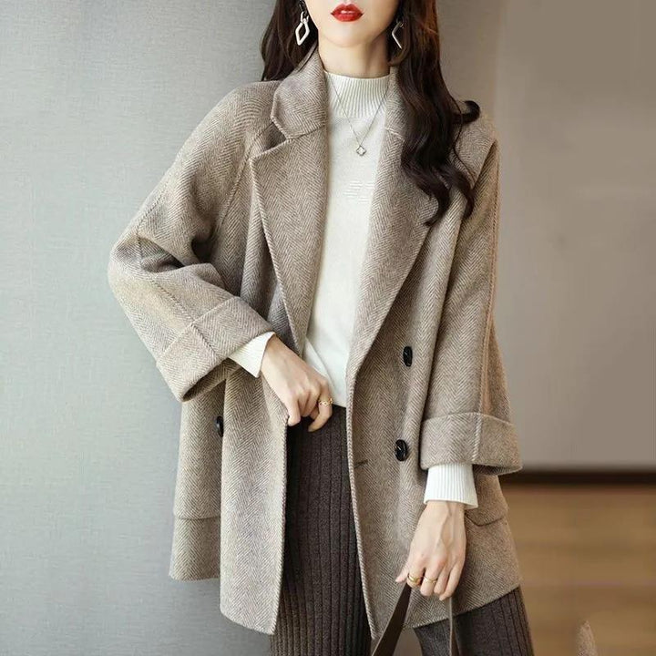 Zerielle™ Luxe Wool Blend Coat – Women’s Mid-Length Outerwear