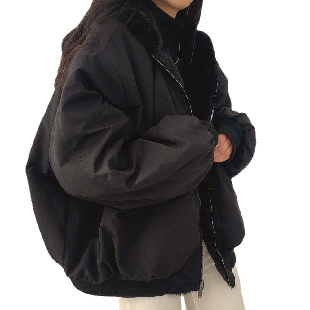 DualWarm™ – Reversible Thickened Cotton Coat