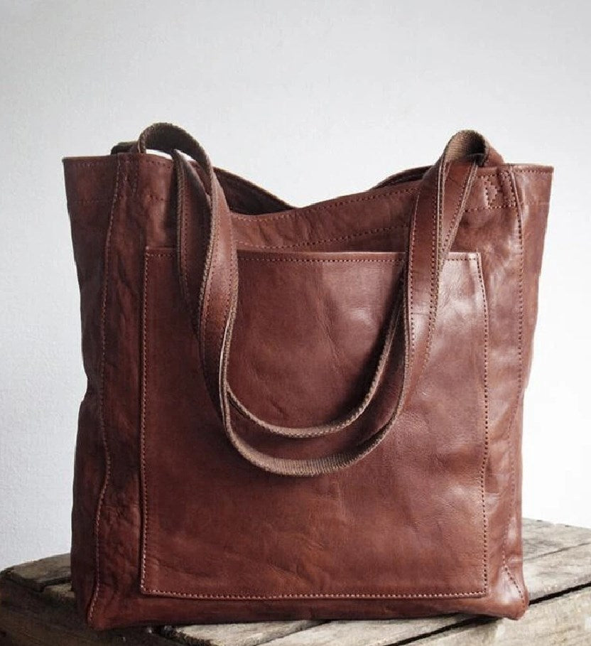 Aurette™ – Vintage Soft Leather Shoulder Bag – London Gevane