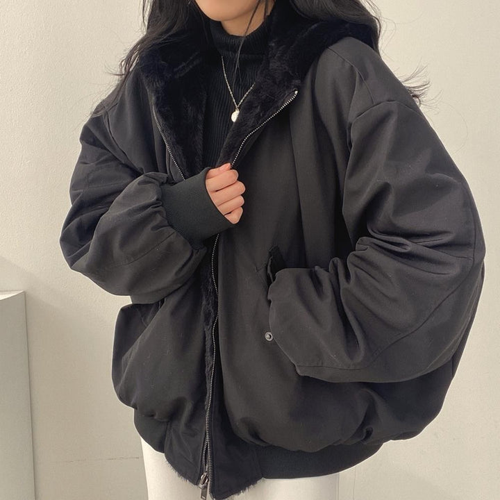 DualWarm™ – Reversible Thickened Cotton Coat