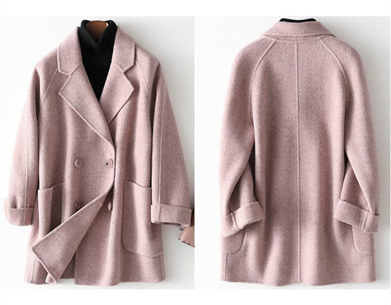 Zerielle™ Luxe Wool Blend Coat – Women’s Mid-Length Outerwear