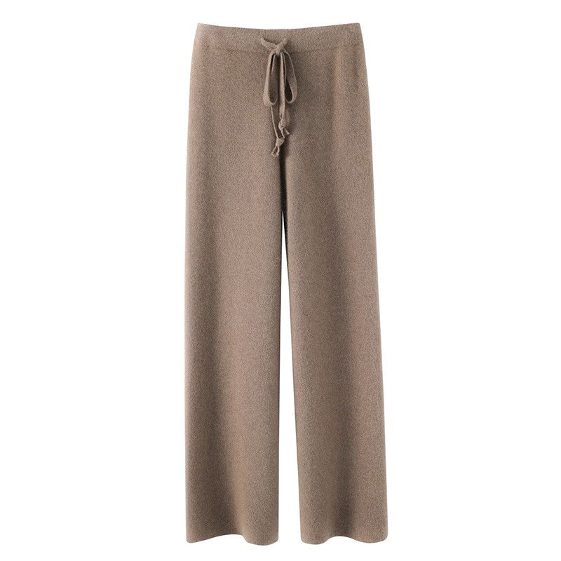 DrapeFlow™ – Women’s Knit Wide-Leg Lounge Pants