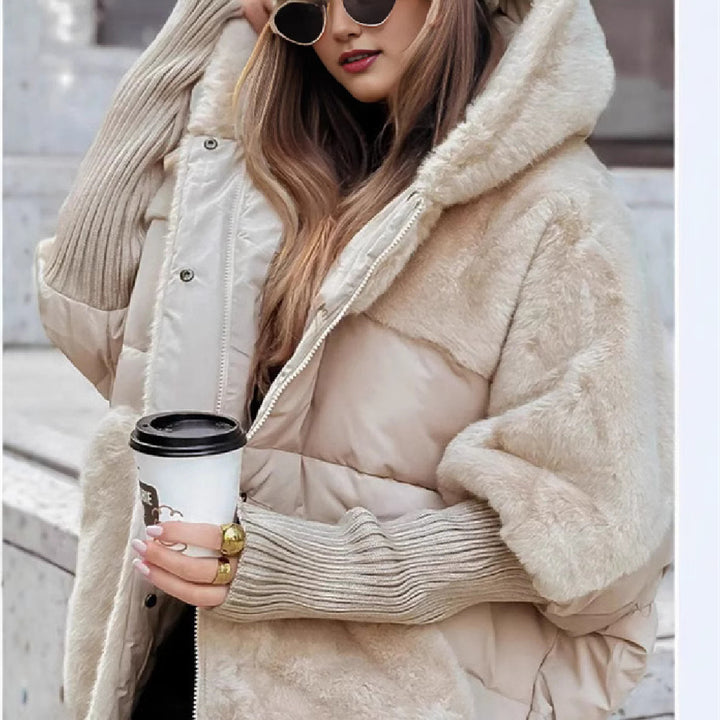 Furloft™ – Women’s Patchwork Cotton Hooded Winter Coat
