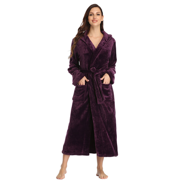 Celestine™ – Women’s Plush Fleece Hooded Bathrobe