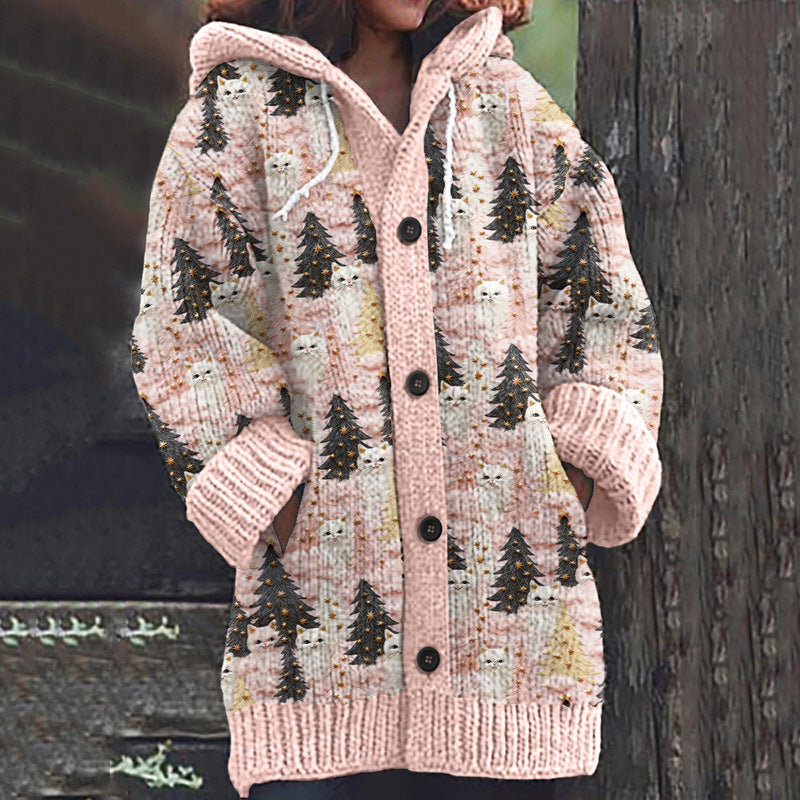 Enchanta™ | Women’s Hooded Mid-Length Sweater Coat