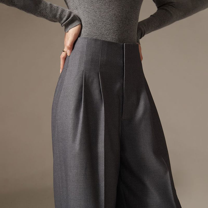 RisePetite™ – Slimming High-Waist Flow Trousers