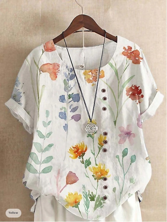Florynna™ – BloomSoft Linen Top