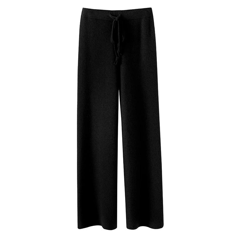 DrapeFlow™ – Women’s Knit Wide-Leg Lounge Pants