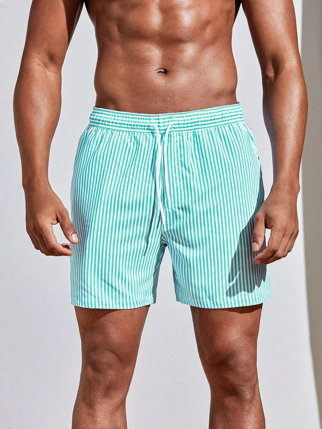 SunDash™ – Men Striped Vacation Beach Shorts