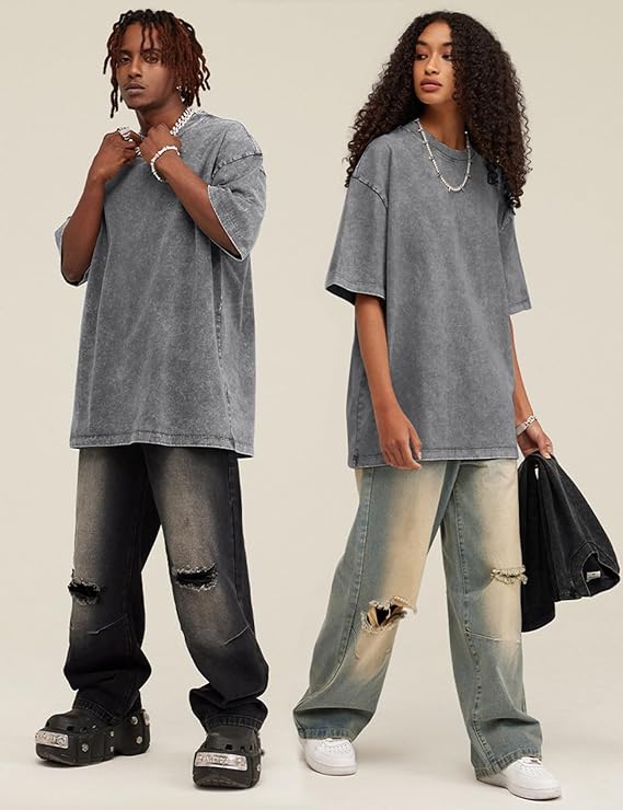 Casual Cotton Oversized Tee Set - 3-Pack