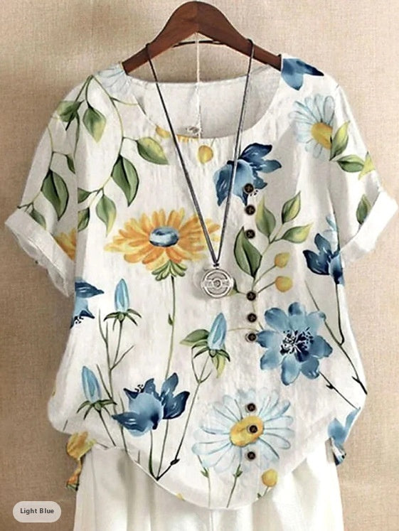 Florynna™ – BloomSoft Linen Top