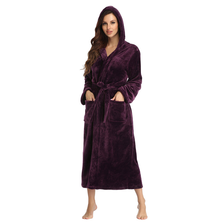 Celestine™ – Women’s Plush Fleece Hooded Bathrobe