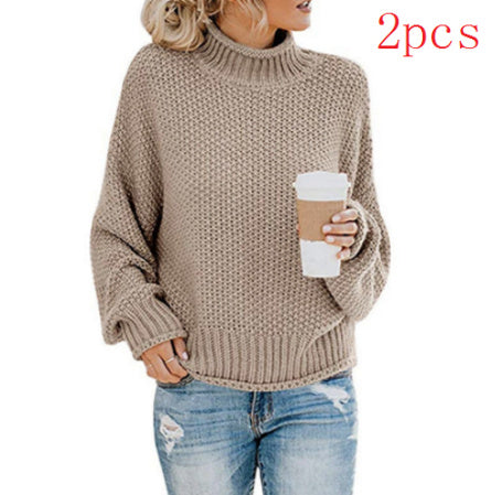 ChillGuard™ – Classic Woman High-Neck Knit Pullover
