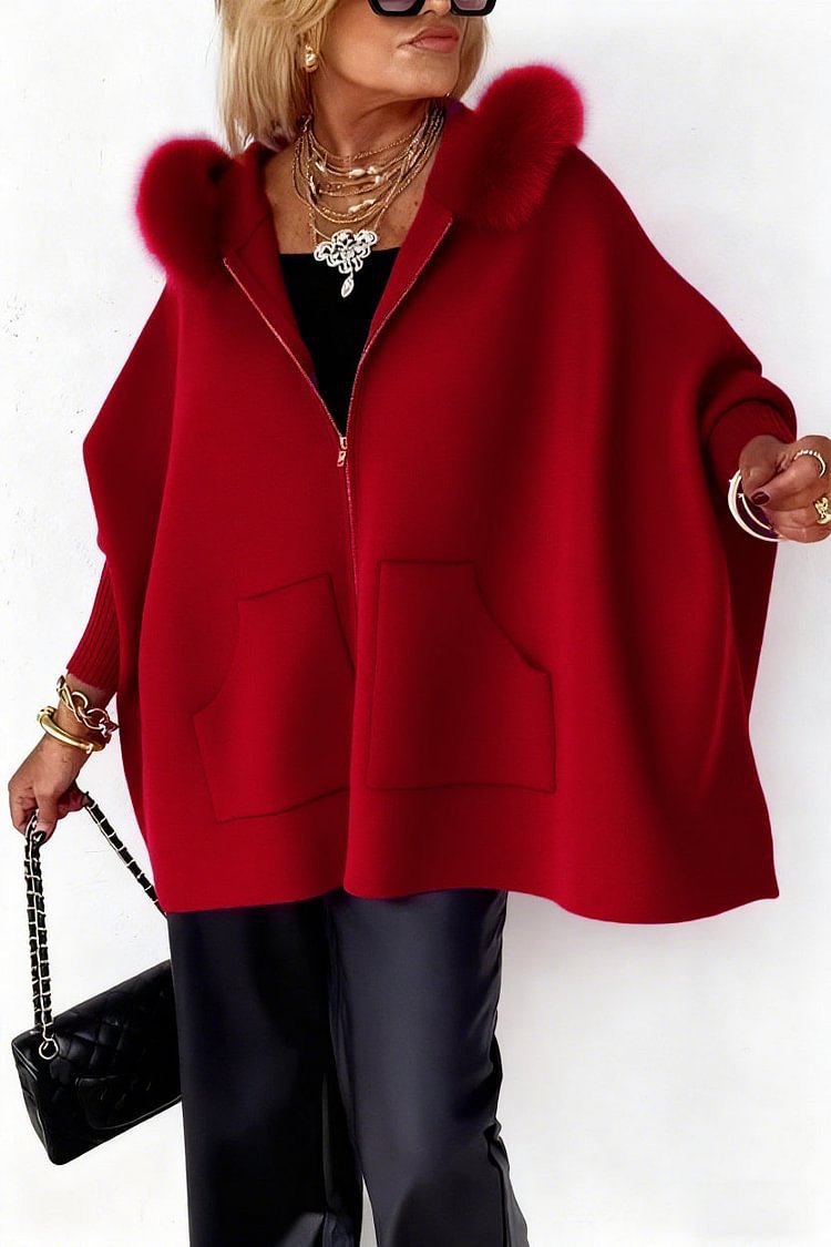 Alessia™ – Women’s Plush Hooded Zip-Cardigan