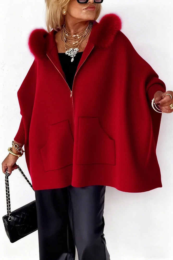 Alessia™ – Women’s Plush Hooded Zip-Cardigan