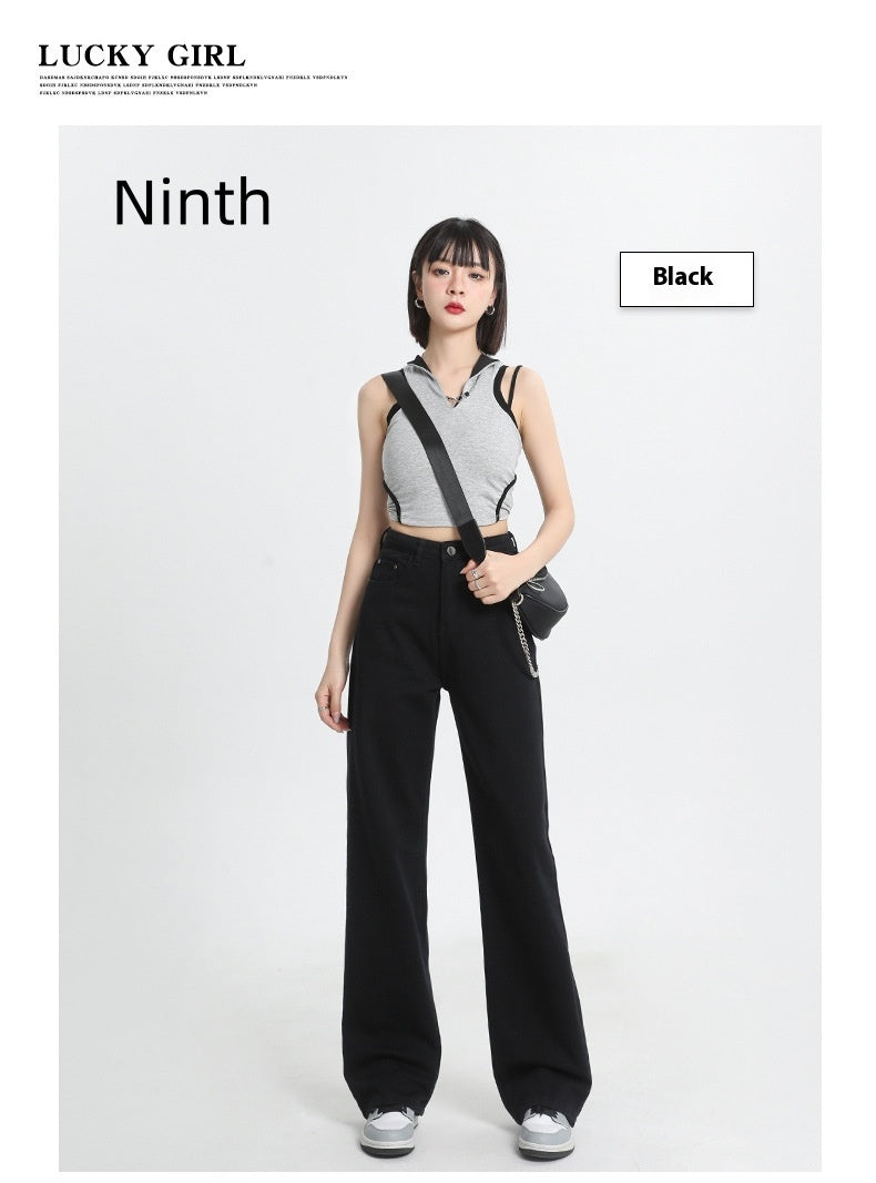 CaféFlow™ – Women’s High-Waist Soft Wide-Leg Denim Jeans