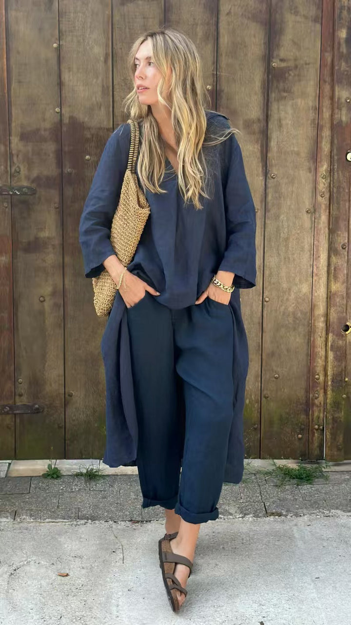 Marisse™ – Luxe V-Neck Pants Set