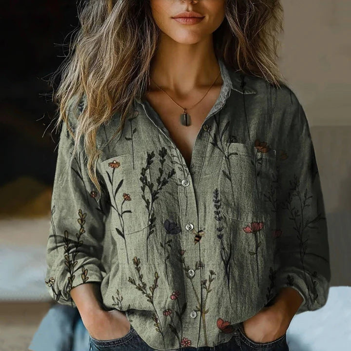 Lunara™ – Cloudwash Top Blouse For Woman