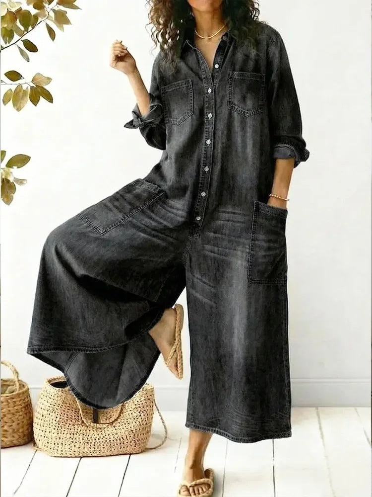 Anviera™ – Modern Muse Jumpsuit Jeans For Woman