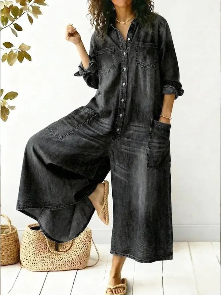 Anviera™ – Modern Muse Jumpsuit Jeans For Woman