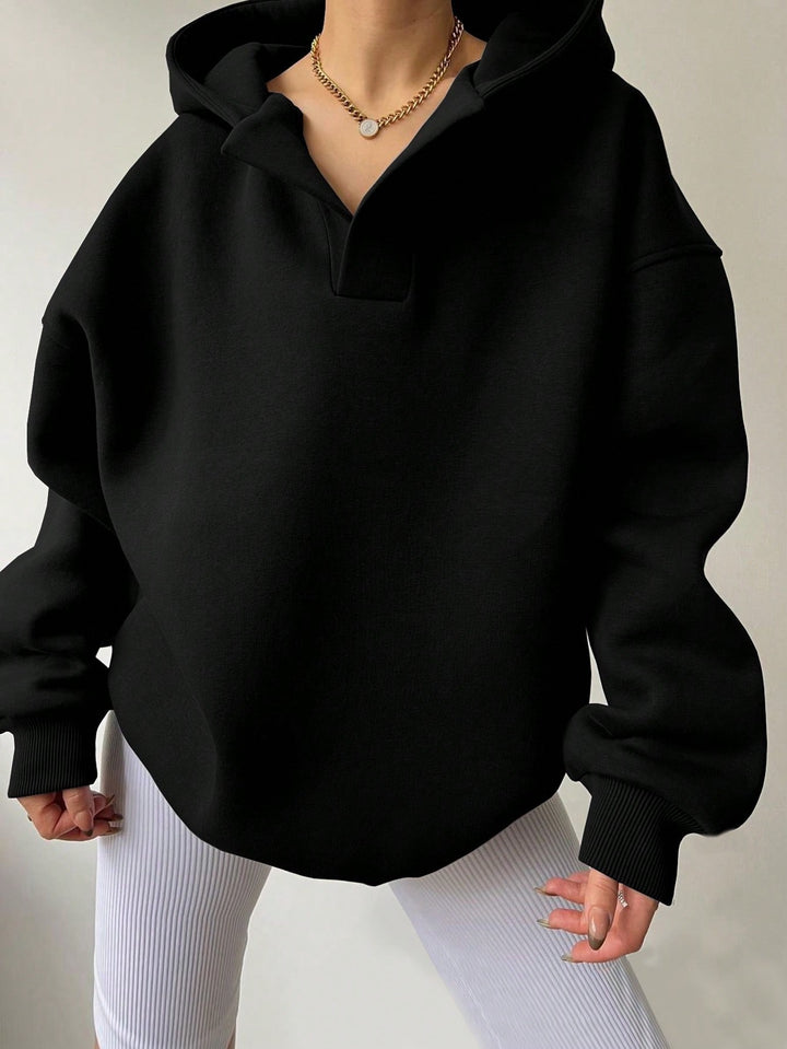 LunaEase™ – Relaxed Pullover Hooded Sweater