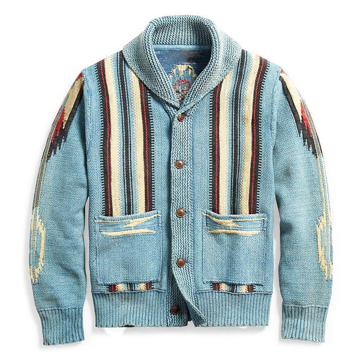 Brevion™ – Men Lapel Knit Sweater