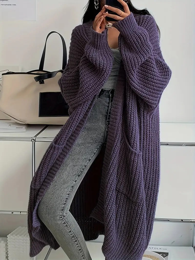 Wynora™ – Woman soft oversized sweater coat