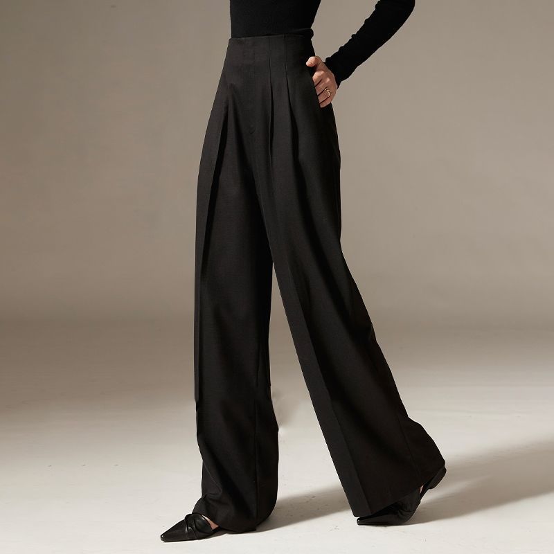 RisePetite™ – Slimming High-Waist Flow Trousers