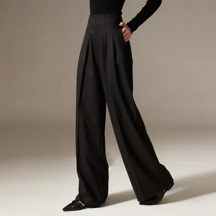RisePetite™ – Slimming High-Waist Flow Trousers