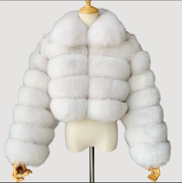 Fiorenze™ | Luxe Real Fox Fur Winter Coat