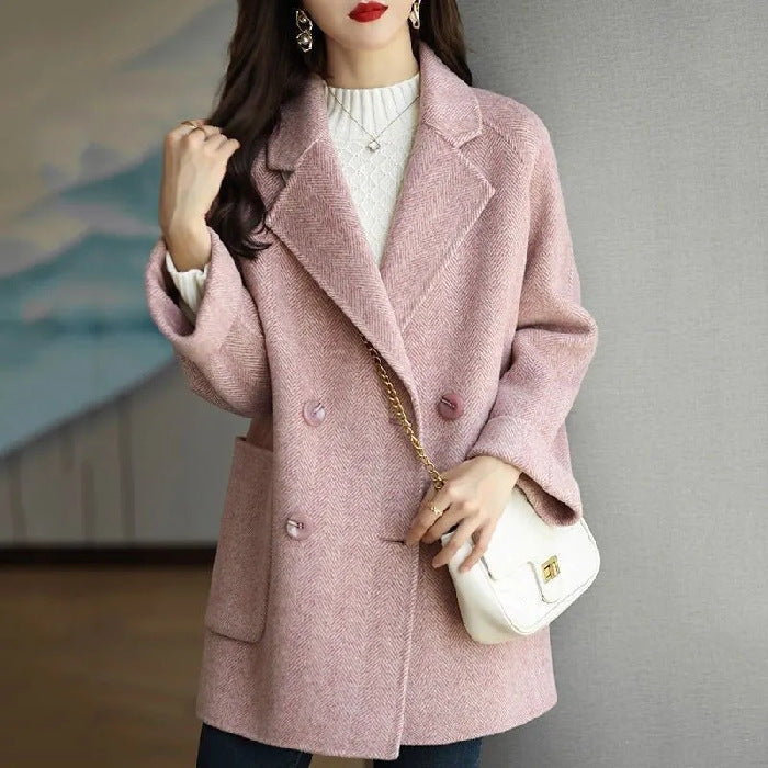 Zerielle™ Luxe Wool Blend Coat – Women’s Mid-Length Outerwear