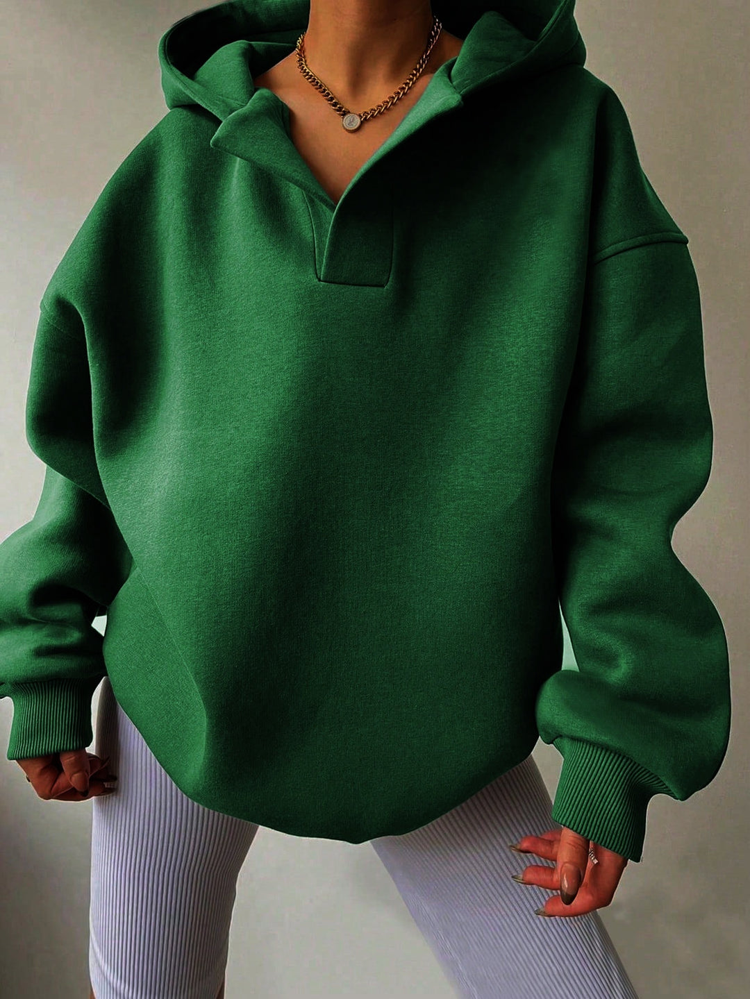 LunaEase™ – Relaxed Pullover Hooded Sweater