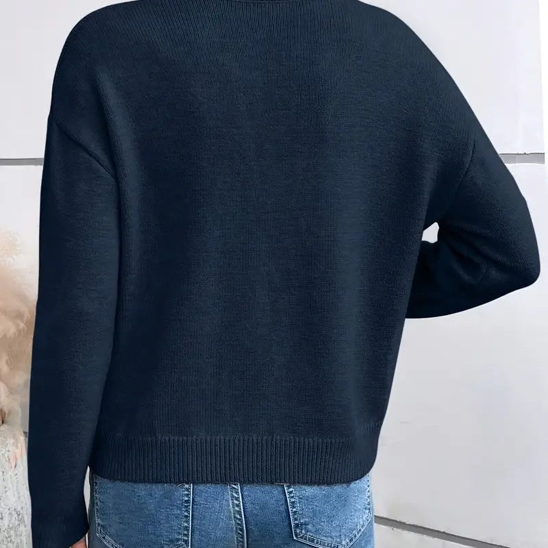 Elsera™ – Women’s Lace V-Neck Winter Sweater