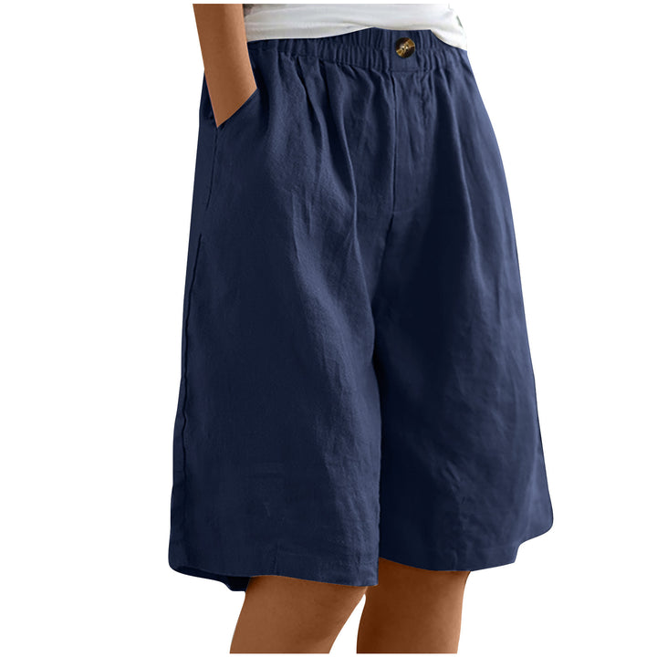 Aurelia™ – Linen Luxe High-Waist Shorts