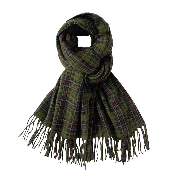 CozyLoom™ | Warm Checkered Winter Scarf