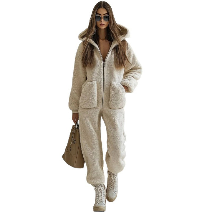 Fuzion™ – Woman Soft Pocket Trim Jumpsuit