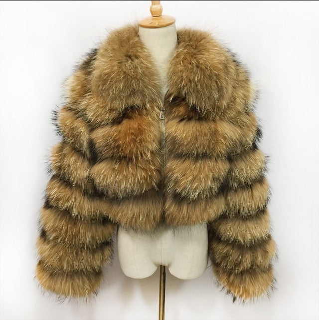 Fiorenze™ | Luxe Real Fox Fur Winter Coat