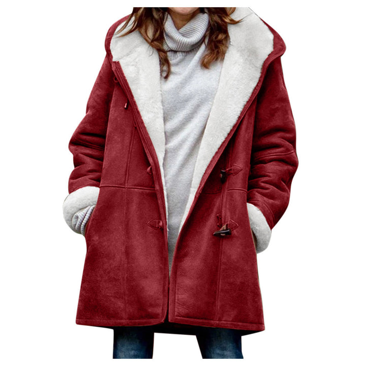 Soleil™ – Hood Button Woman Cosy Winter Coat