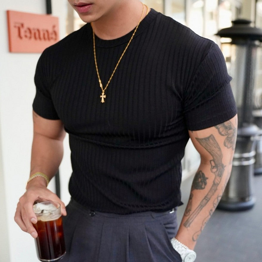 Nero™ – Stretch-Fit Round Neck Tee