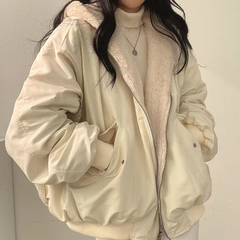 DualWarm™ – Reversible Thickened Cotton Coat