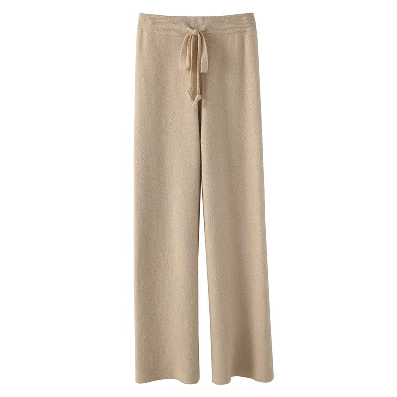 DrapeFlow™ – Women’s Knit Wide-Leg Lounge Pants