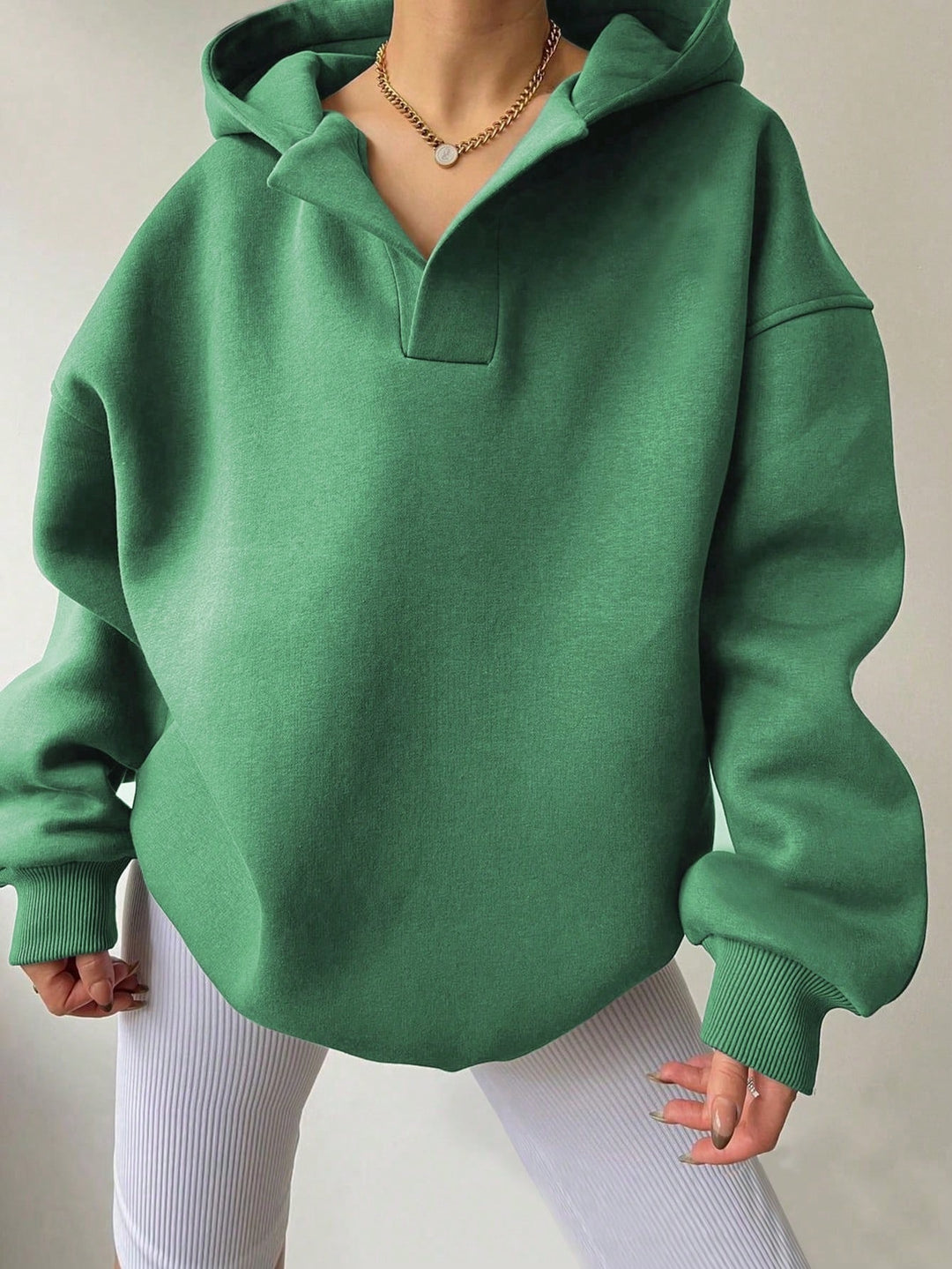 LunaEase™ – Relaxed Pullover Hooded Sweater