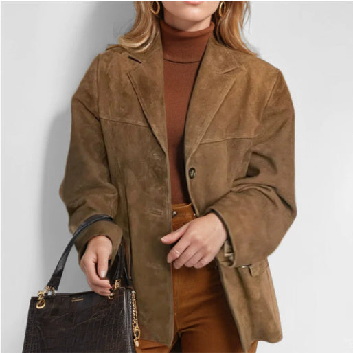 Marcellé™ | Women’s Retro Lapel Pocket Jacket